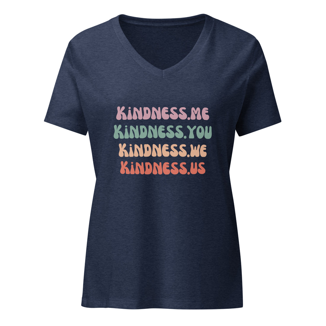 THE ORGINAL Kindness 4 All Women’s Relaxed V-Neck T-Shirt