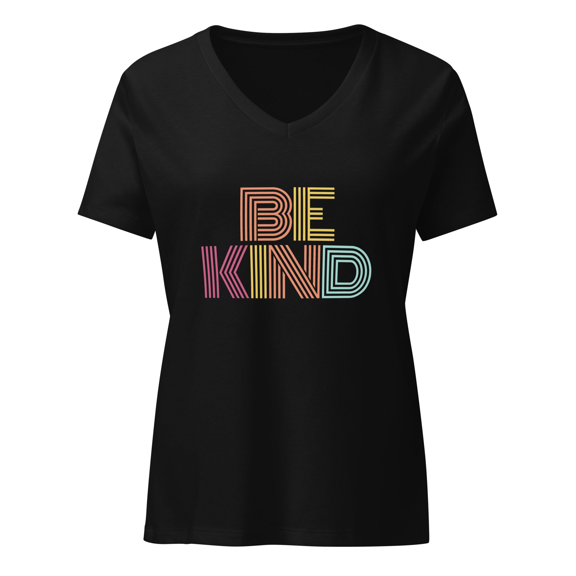 THE ORGINAL Be Kind Women’s Relaxed V-Neck T-Shirt